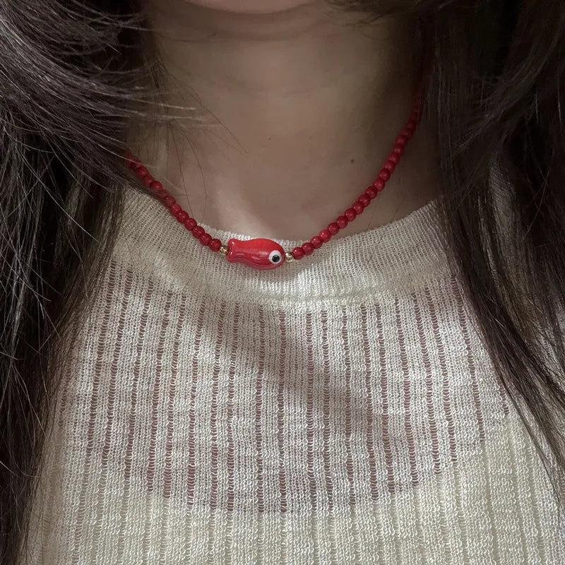 Ceramic Fish Necklace