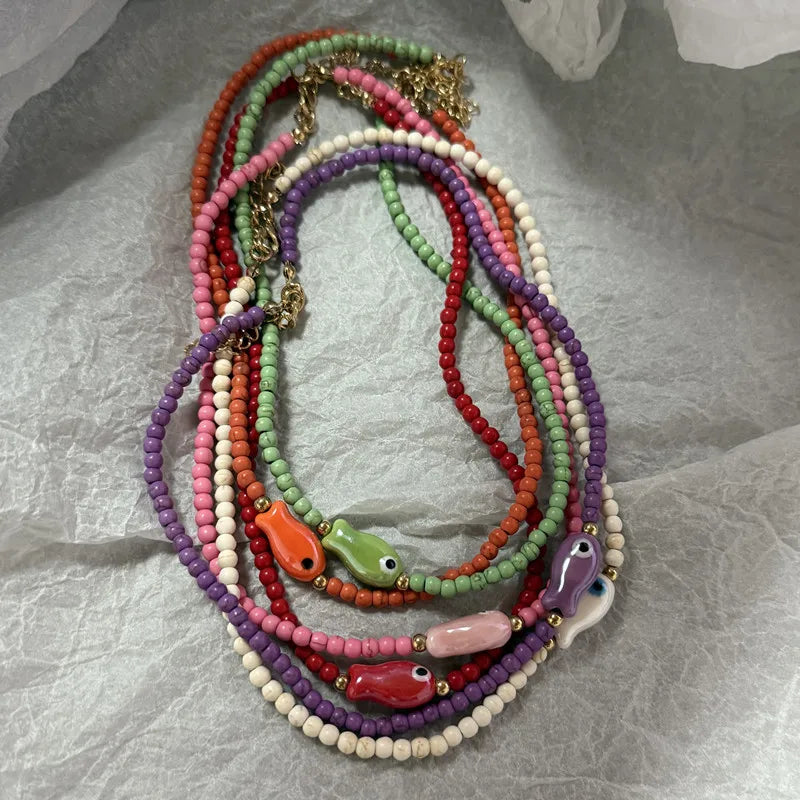 Ceramic Fish Necklace
