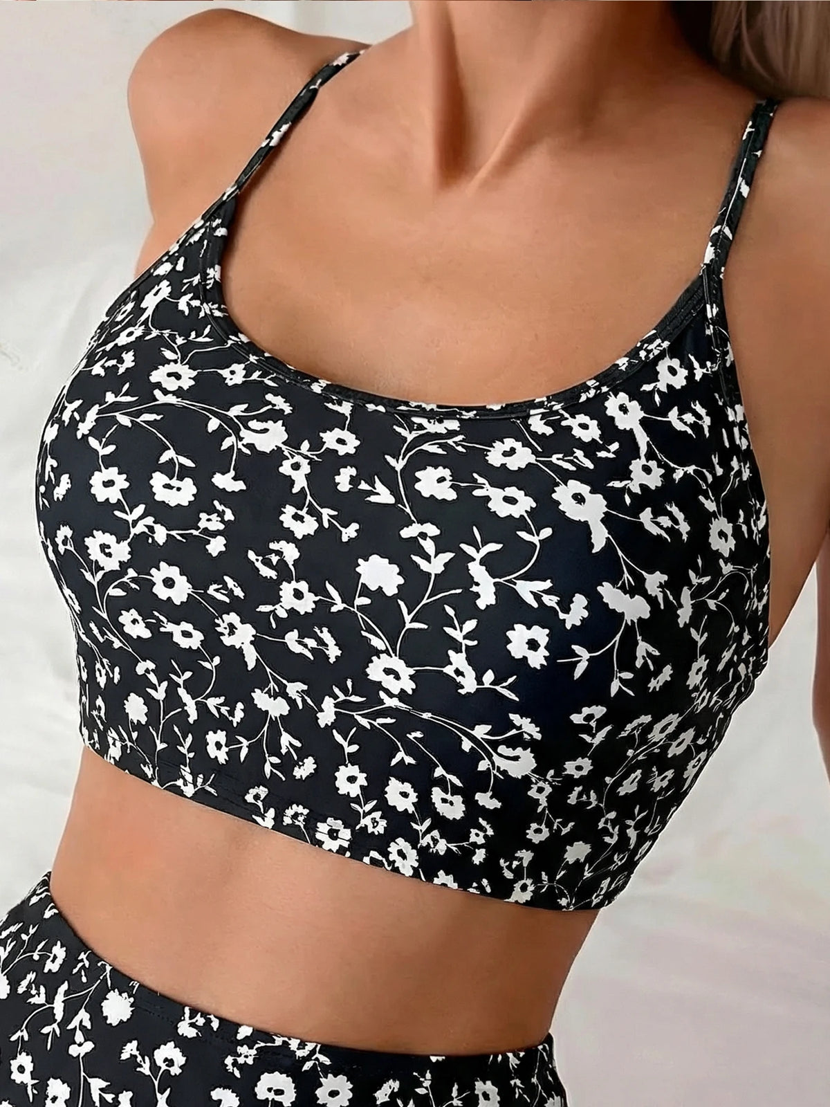 Women's Floral High-Waist Bikini Set