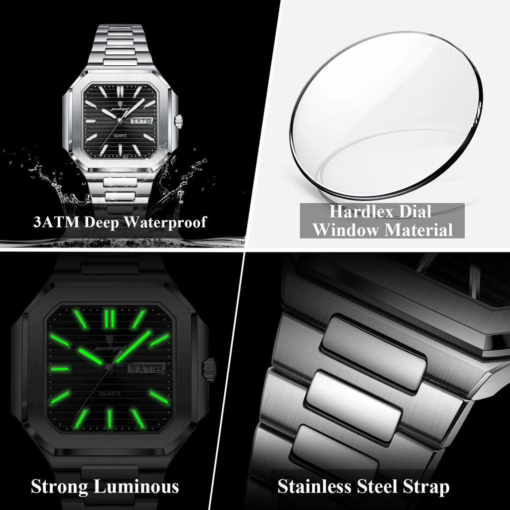 POEDAGAR Quartz Watch