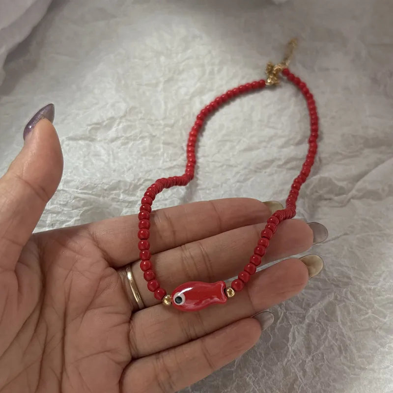 Ceramic Fish Necklace