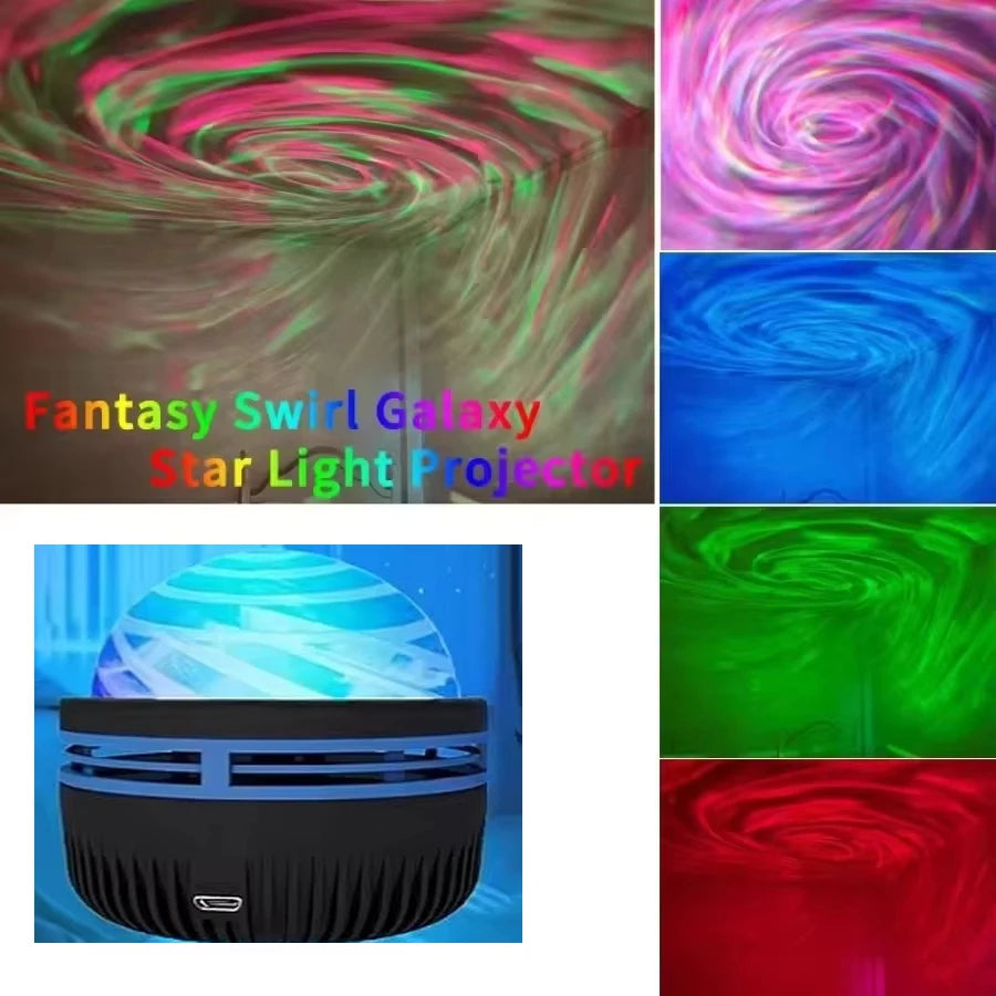 LED Galaxy Star Projector Night Light
